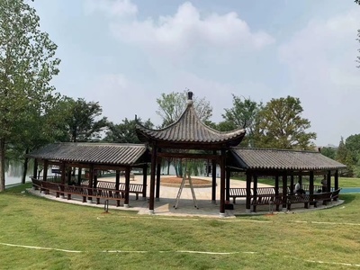 永康樟子松防腐木長(zhǎng)廊 洗衣房 古建長(zhǎng)廊 景觀長(zhǎng)廊 定制長(zhǎng)廊 江西工廠發(fā)貨